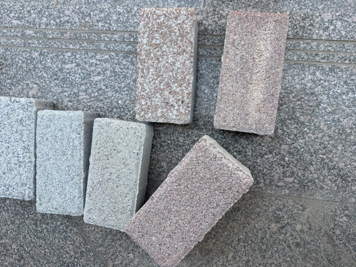 Paver samples for the project